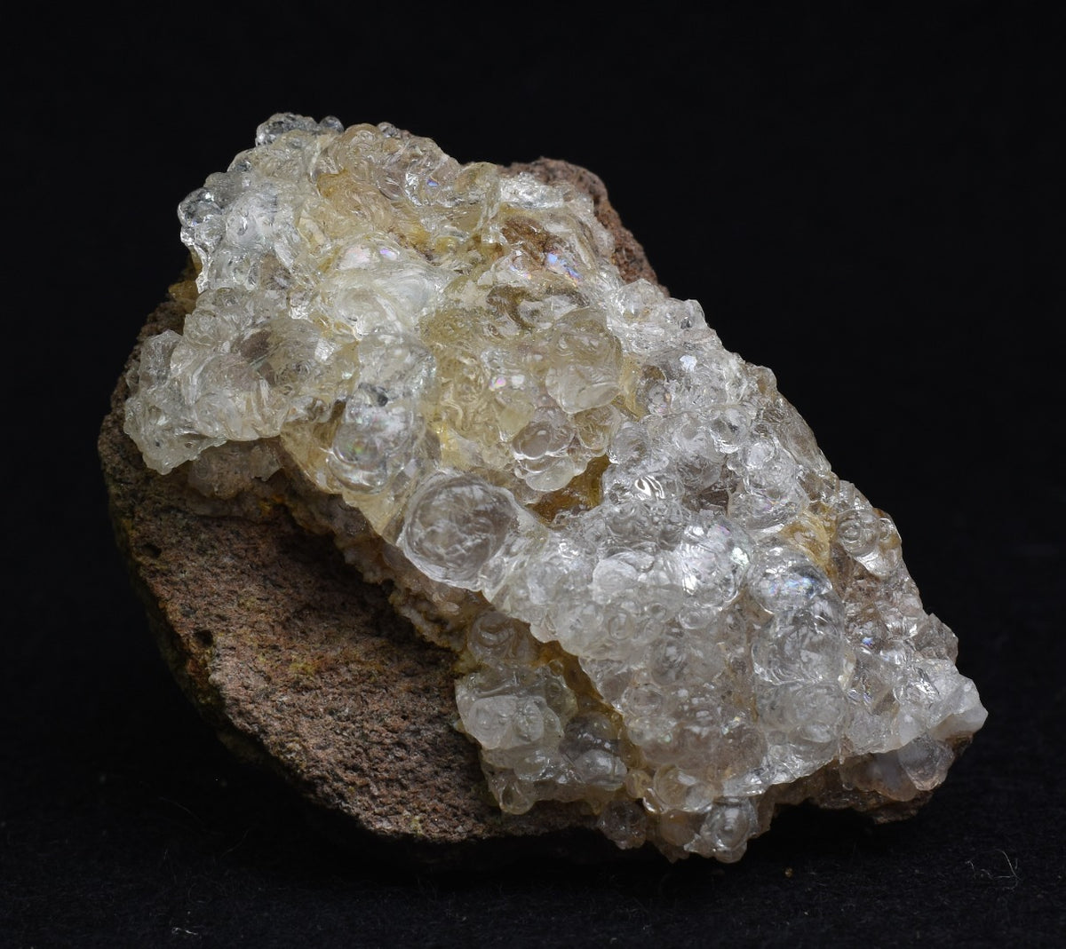 Mexican Hyalite Opal Collector Grade Specimen Stone on Matrix - UV Reactive Fluorescent - 54 grams #20