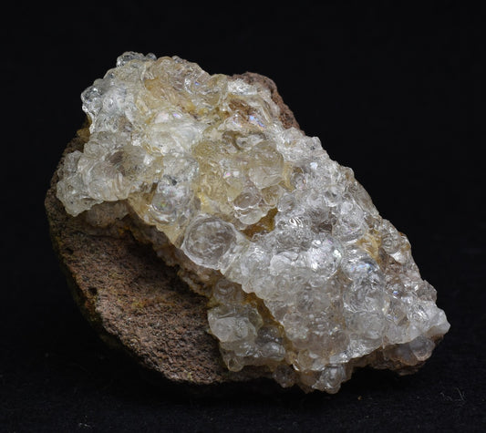 Mexican Hyalite Opal Collector Grade Specimen Stone on Matrix - UV Reactive Fluorescent - 54 grams #20