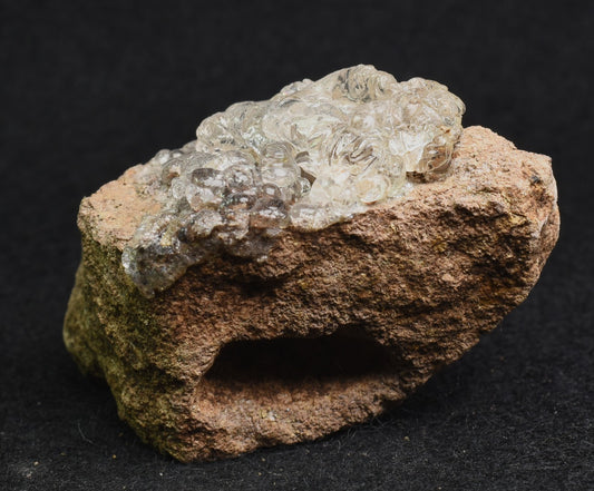 Mexican Hyalite Opal Collector Grade Specimen Stone on Matrix - UV Reactive Fluorescent - 67 grams #23