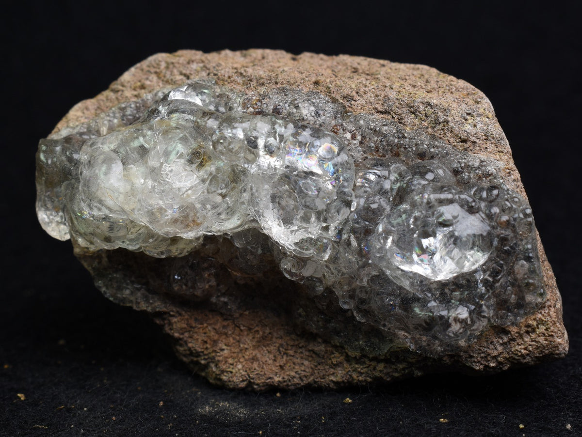 Mexican Hyalite Opal Collector Grade Specimen Stone on Matrix - UV Reactive Fluorescent - 59 grams #24