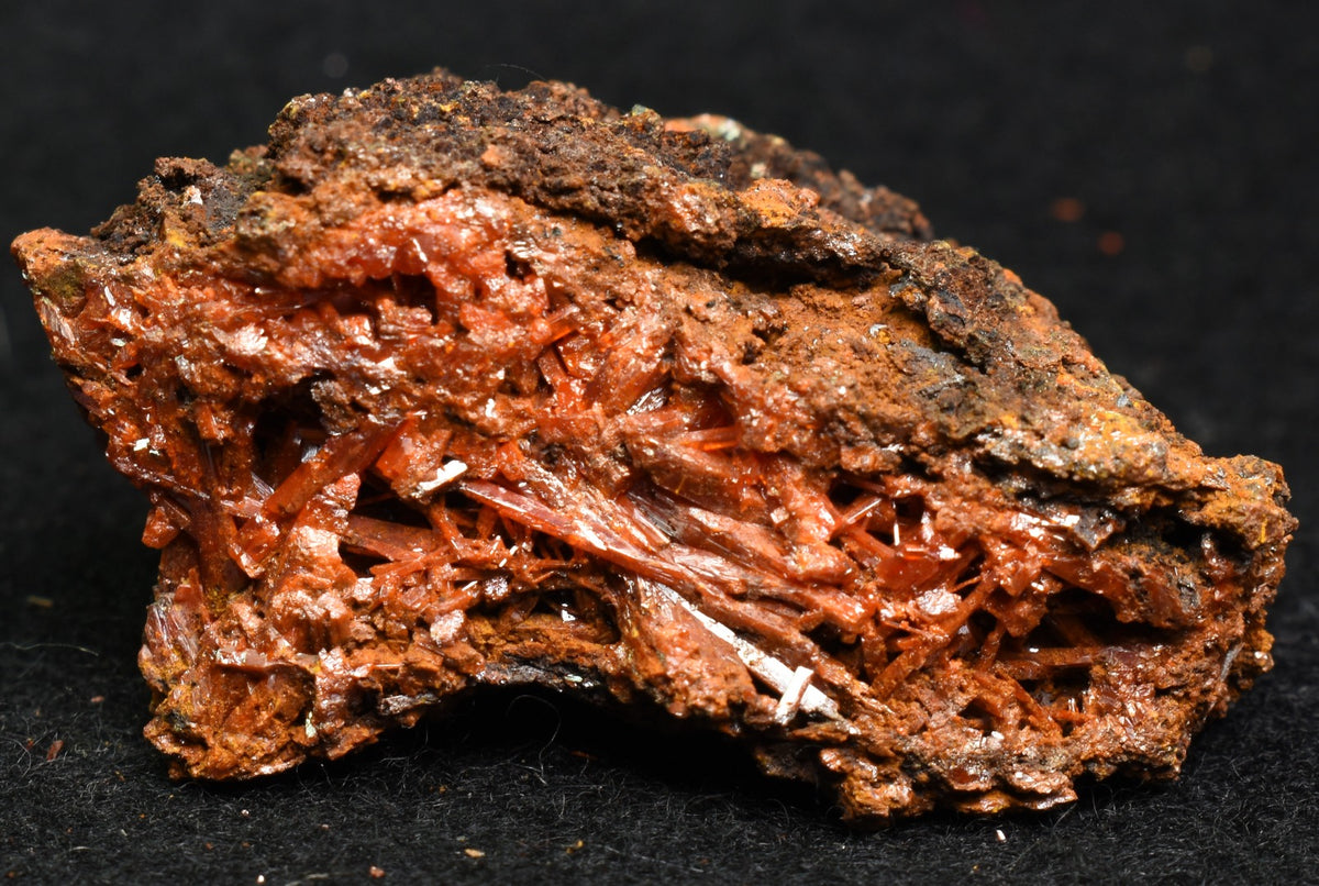 Crocoite Rare Mineral, from Red Lead Mine, Tasmania, Australia - 52 grams - 5cm #16
