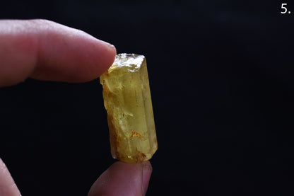 Heliodor Raw Green Yellow Beryl Crystal Specimen - 8 Sizes - 1 Count - Group 01