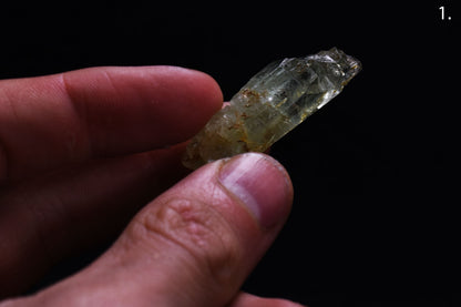 Heliodor Raw Green Yellow Beryl Crystal Specimen - 8 Sizes - 1 Count - Group 01