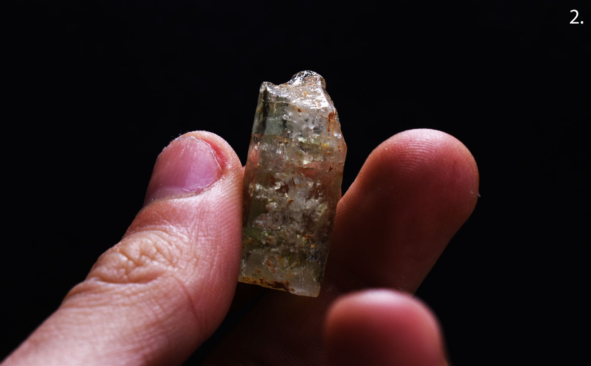 Heliodor Raw Green Yellow Beryl Crystal Specimen - 8 Sizes - 1 Count - Group 01