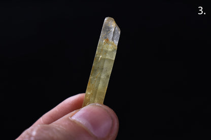 Heliodor Raw Green Yellow Beryl Crystal Specimen - 8 Sizes - 1 Count - Group 05