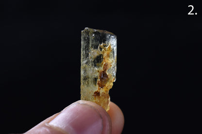 Heliodor Raw Green Yellow Beryl Crystal Specimen - 8 Sizes - 1 Count - Group 05