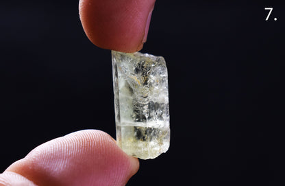 Heliodor Raw Green Yellow Beryl Crystal Specimen - 8 Sizes - 1 Count - Group 05