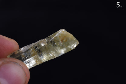 Heliodor Raw Green Yellow Beryl Crystal Specimen - 8 Sizes - 1 Count - Group 05