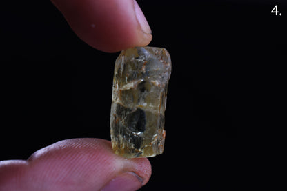 Heliodor Raw Green Yellow Beryl Crystal Specimen - 8 Sizes - 1 Count - Group 06