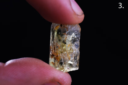 Heliodor Raw Green Yellow Beryl Crystal Specimen - 8 Sizes - 1 Count - Group 06