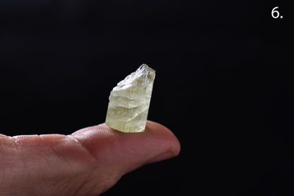 Heliodor Raw Green Yellow Beryl Crystal Specimen - 8 Sizes - 1 Count - Group 07