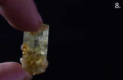 Heliodor Raw Green Yellow Beryl Crystal Specimen - 8 Sizes - 1 Count - Group 07