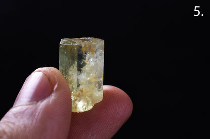 Heliodor Raw Green Yellow Beryl Crystal Specimen - 8 Sizes - 1 Count - Group 07