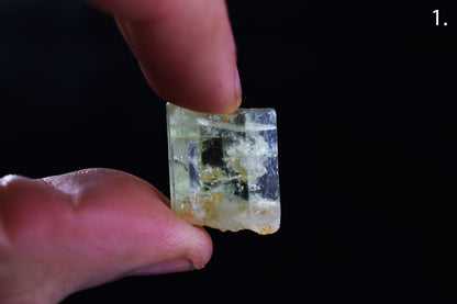 Heliodor Raw Green Yellow Beryl Crystal Specimen - 8 Sizes - 1 Count - Group 07