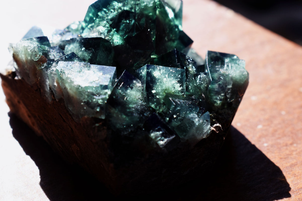 Diana Maria Fluorite Raw Cluster Specimen - Sourced UK - 96 grams #406