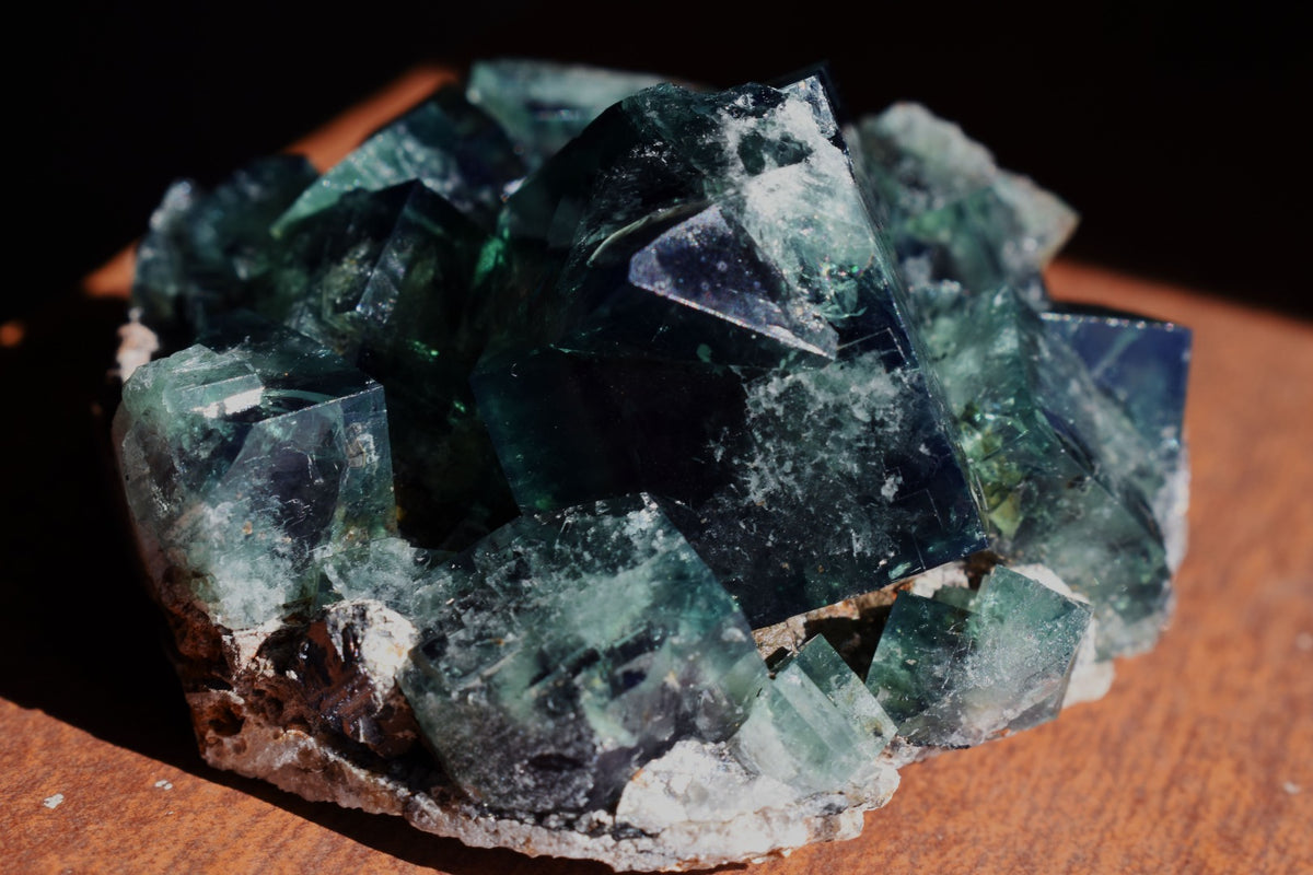 Diana Maria Fluorite Raw Cluster Specimen - Sourced UK - 96 grams #406