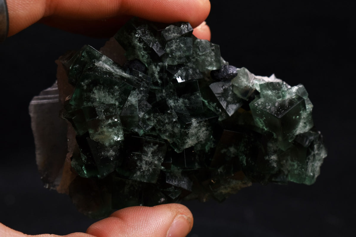 Diana Maria Fluorite Raw Cluster Specimen with Galena and Quartz - Sourced UK - 127 grams #412