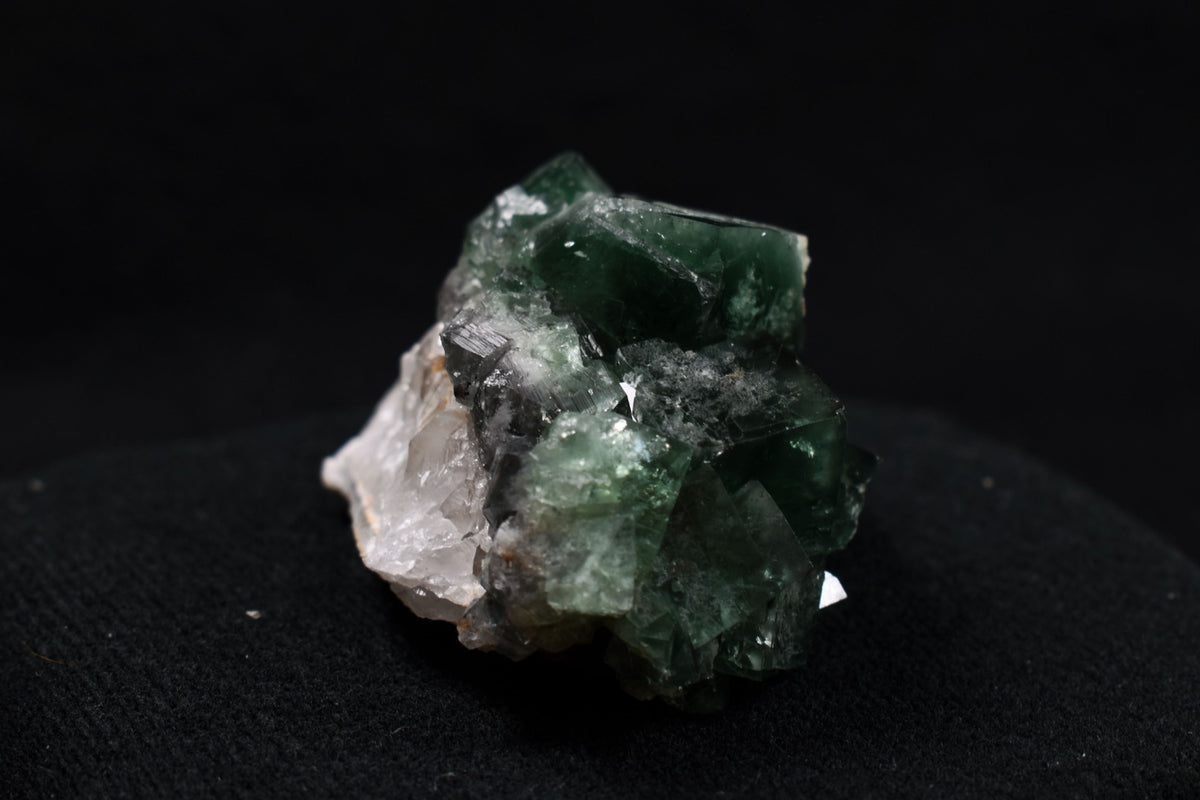 Diana Maria Fluorite Raw Cluster Specimen with Quartz - Sourced UK - 105 grams #416