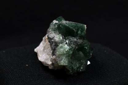 Diana Maria Fluorite Raw Cluster Specimen with Quartz - Sourced UK - 105 grams #416