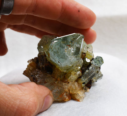 Beryl var. Aquamarine with Schorl Black Tourmaline from Erongo Mountains, Namibia - 82.4 grams #A5