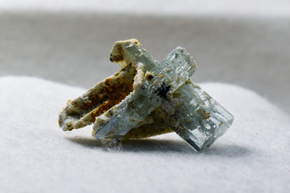Beryl var. Aquamarine Crystal with Feldspar from Erongo Mountains, Namibia - 11.7 grams #A9