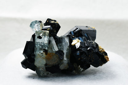 Beryl var. Aquamarine with Schorl Black Tourmaline & Feldspar from Erongo Mountains, Namibia - 120 grams #A12