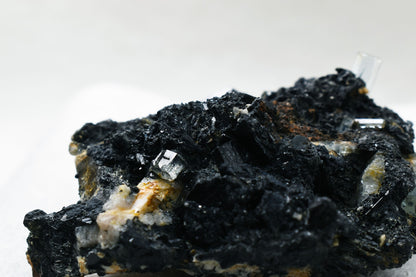 Beryl var. Aquamarine with Schorl Black Tourmaline & Feldspar from Erongo Mountains, Namibia - 69.6 grams #A14