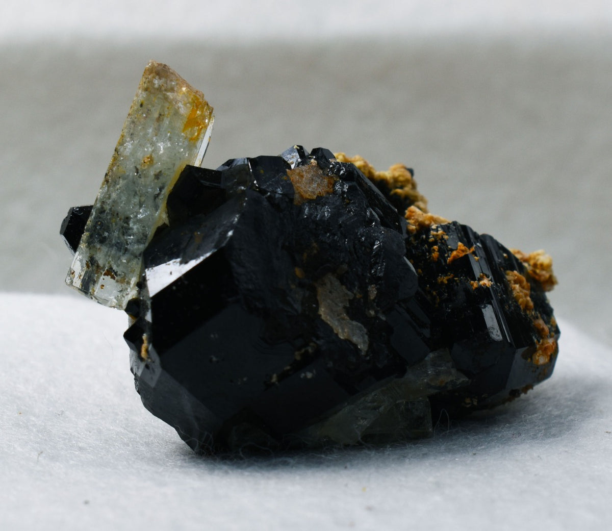 Beryl var. Aquamarine with Schorl Black Tourmaline & Feldspar from Erongo Mountains, Namibia - 45.9 grams #A17
