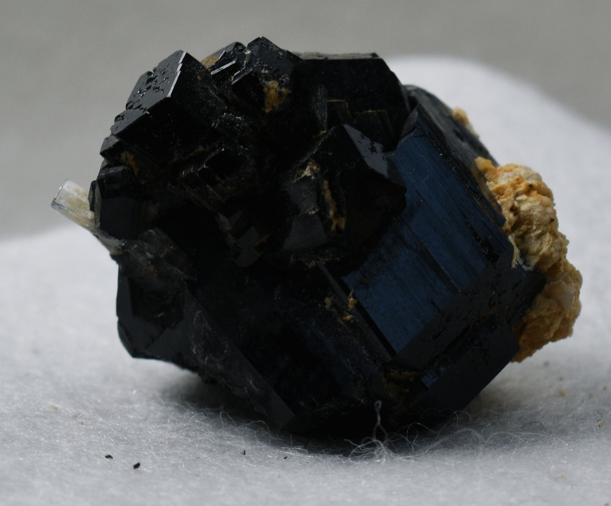 Beryl var. Aquamarine in Schorl Black Tourmaline from Erongo Mountains, Namibia - 32.8 grams #A25