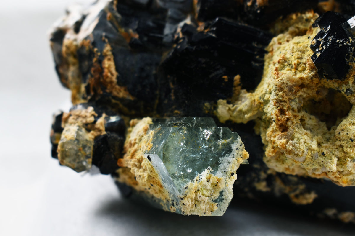 Large Beryl var. Aquamarine with Schorl Black Tourmaline & Feldspar from Erongo Mountains, Namibia - 1687 grams #A27
