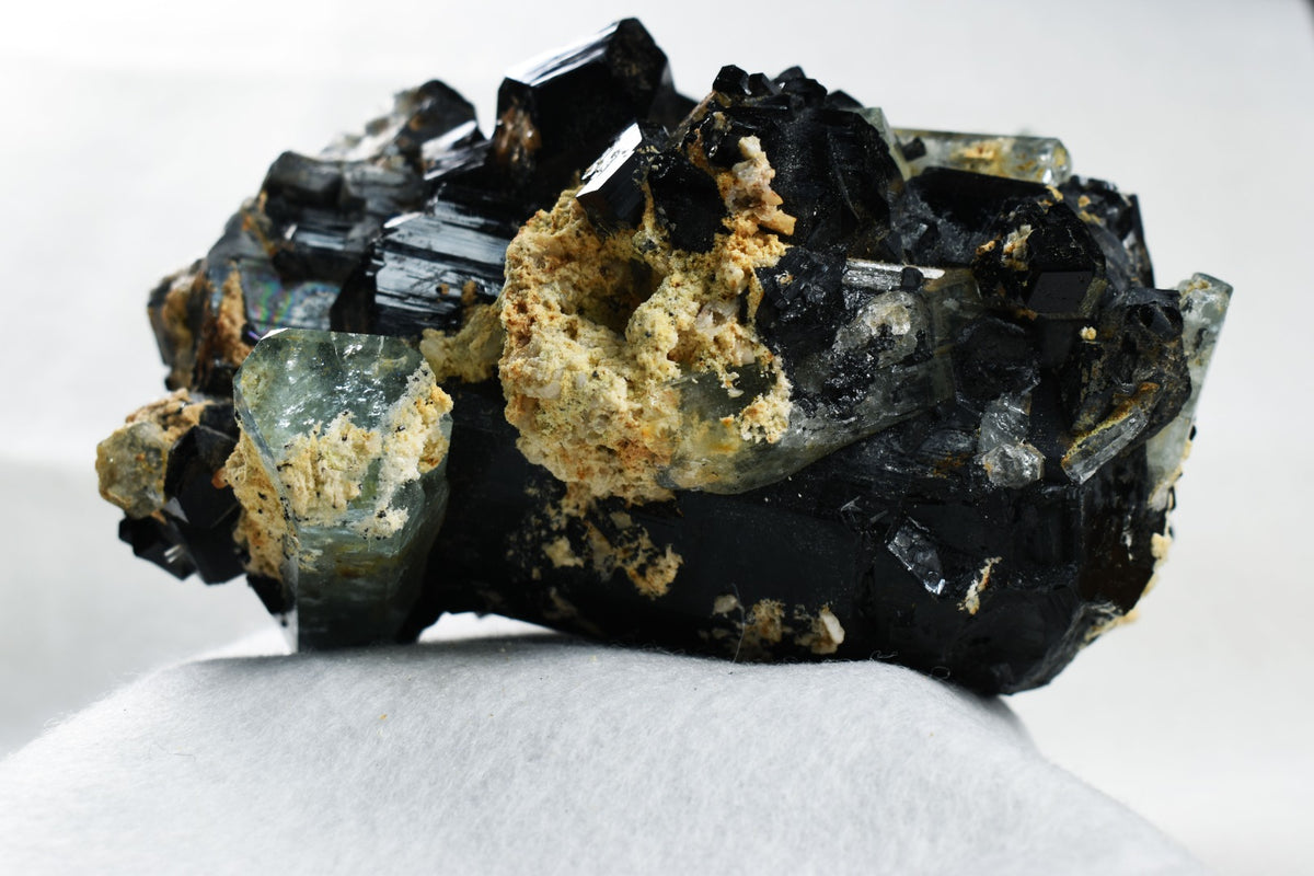 Large Beryl var. Aquamarine with Schorl Black Tourmaline & Feldspar from Erongo Mountains, Namibia - 1687 grams #A27