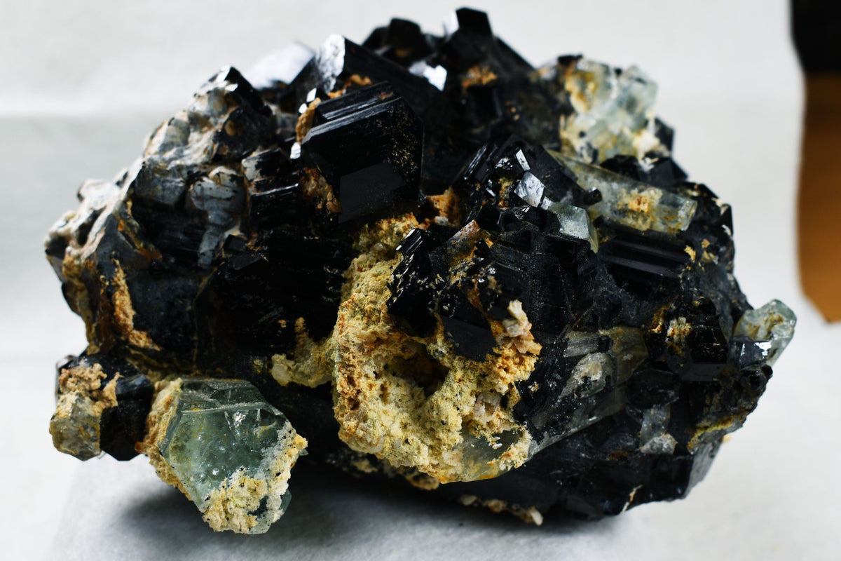 Large Beryl var. Aquamarine with Schorl Black Tourmaline & Feldspar from Erongo Mountains, Namibia - 1687 grams #A27