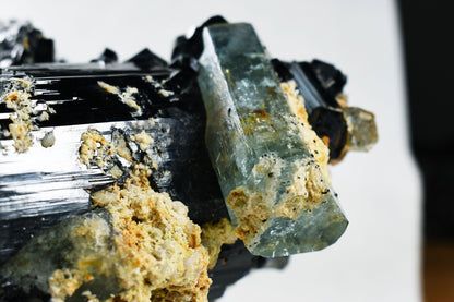 Large Beryl var. Aquamarine with Schorl Black Tourmaline & Feldspar from Erongo Mountains, Namibia - 1687 grams #A27