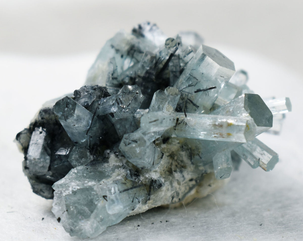 Beryl var. Aquamarine with Schorl Black Tourmaline from Erongo Mountains, Namibia - 27.9 grams #A31