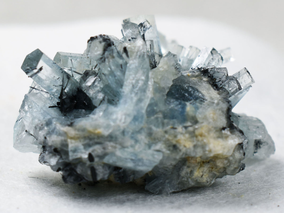 Beryl var. Aquamarine with Schorl Black Tourmaline from Erongo Mountains, Namibia - 27.9 grams #A31