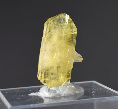 Brazilianite Crystal Cluster with Albite & Muscovite - from Linopolis, Minas Gerais, Brazil, museum quality, 3.5g