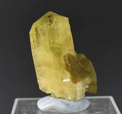 Brazilianite Crystal Cluster with Muscovite - from Linopolis, Minas Gerais, Brazil, museum quality, 9.8g