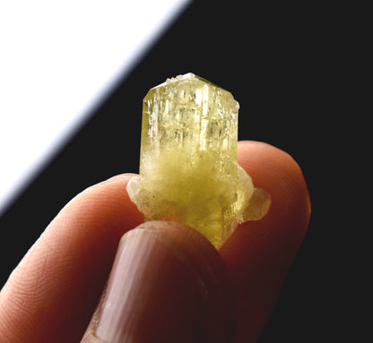 Brazilianite Crystal Cluster - from Linopolis, Minas Gerais, Brazil, museum quality, 3.4g