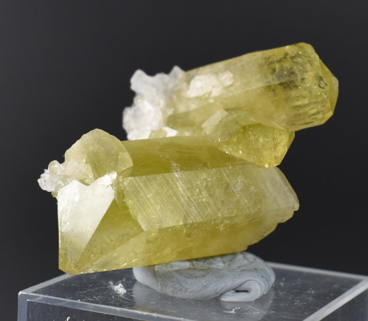 Brazilianite Crystal Cluster with Albite & Muscovite - from Linopolis, Minas Gerais, Brazil, museum quality, 24g