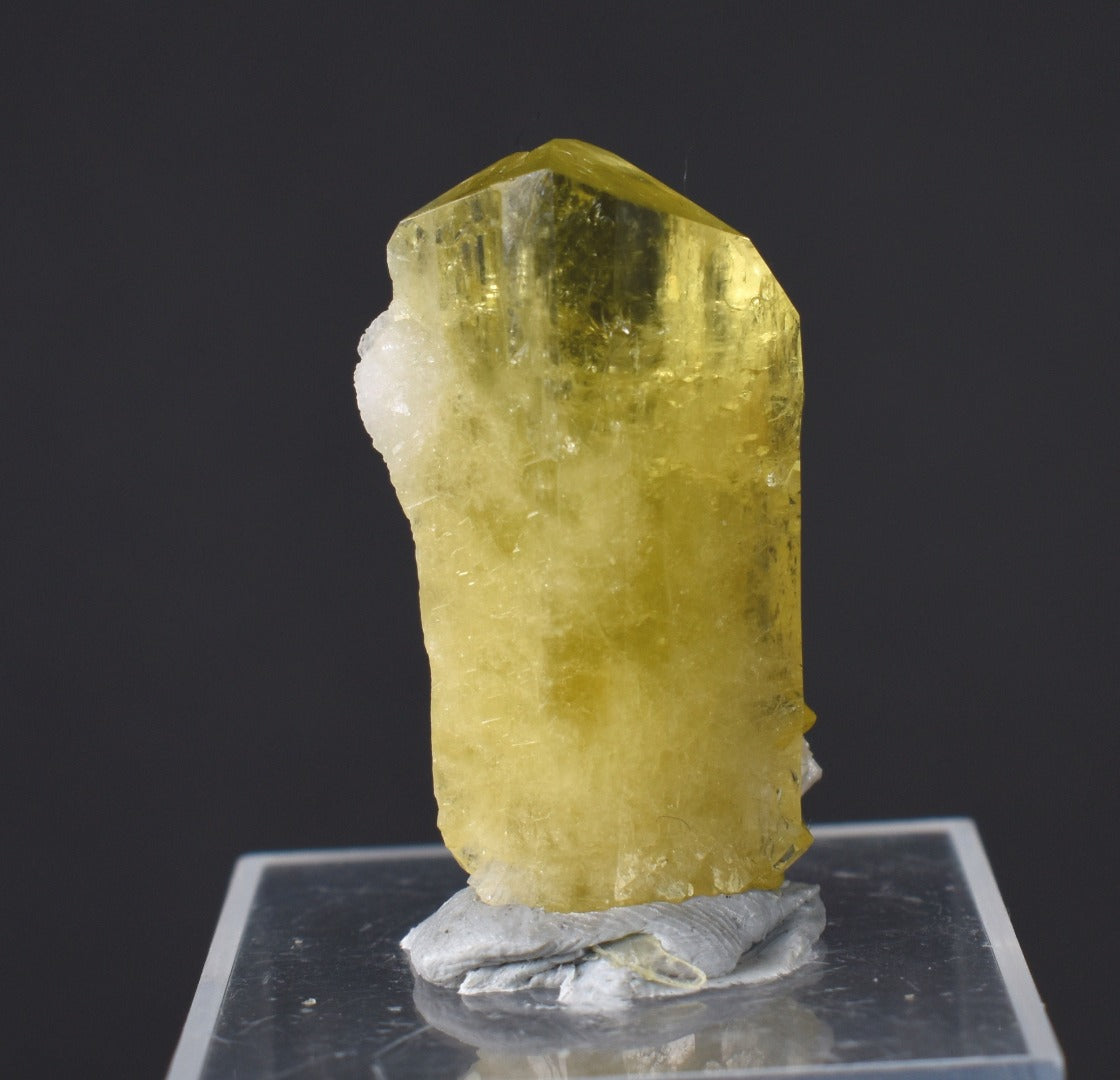 Brazilianite Crystal Cluster with Albite & Muscovite - from Linopolis, Minas Gerais, Brazil, museum quality, 7.8g