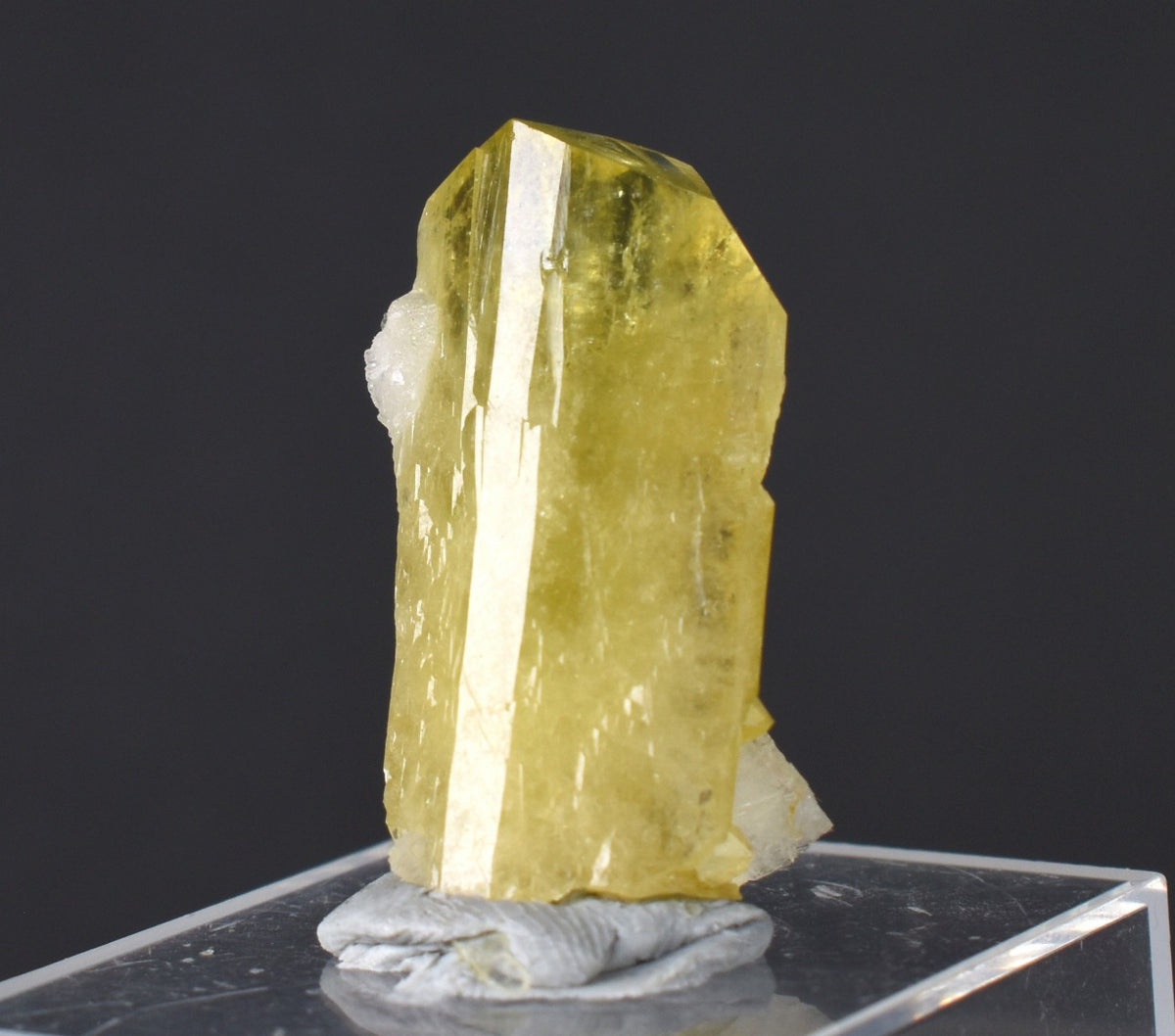Brazilianite Crystal Cluster with Albite & Muscovite - from Linopolis, Minas Gerais, Brazil, museum quality, 7.8g