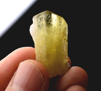 Brazilianite Crystal Cluster with Albite & Muscovite - from Linopolis, Minas Gerais, Brazil, museum quality, 7.8g