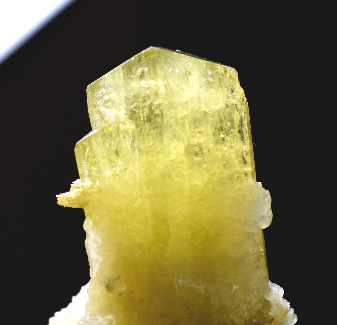 Brazilianite Crystal Cluster with Albite & Muscovite - from Linopolis, Minas Gerais, Brazil, museum quality, 76g
