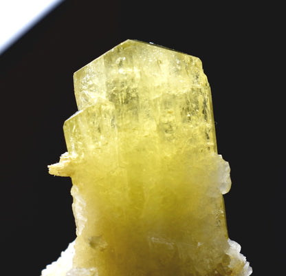 Brazilianite Crystal Cluster with Albite & Muscovite - from Linopolis, Minas Gerais, Brazil, museum quality, 76g