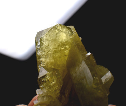 Brazilianite Crystal Cluster with Albite & Muscovite - from Linopolis, Minas Gerais, Brazil, museum quality, 46g