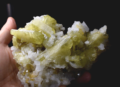 Brazilianite Crystal Cluster with Albite & Muscovite - from Linopolis, Minas Gerais, Brazil, museum quality, 449g
