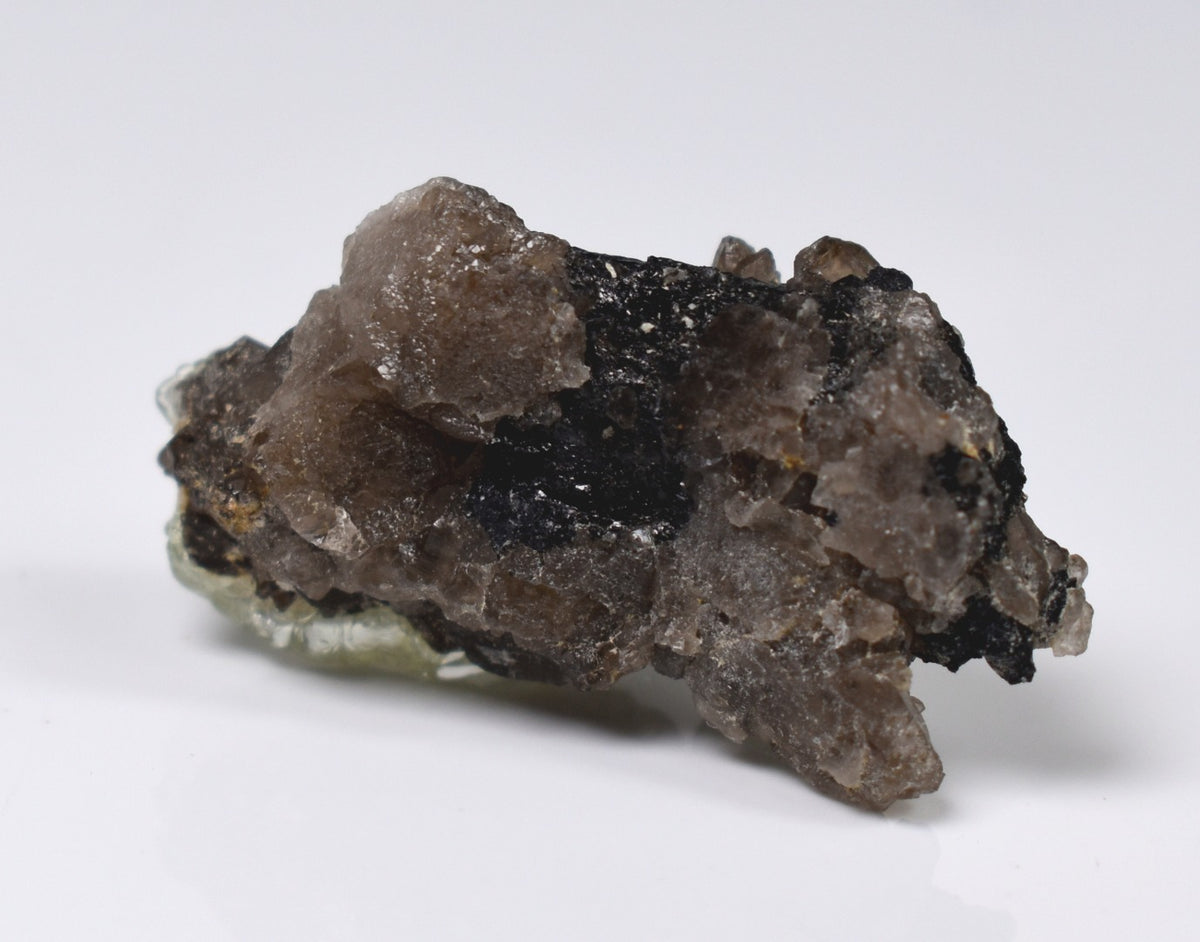 Fluorescent Hyalite Opal with Smoky Quartz, Black Tourmaline - Mineral from Erongo Mountains Namibia, 7 grams