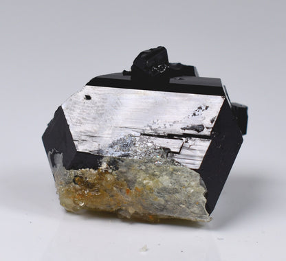 Fluorescent Hyalite Opal with Black Tourmaline - Mineral from Erongo Mountains Namibia , 31 grams