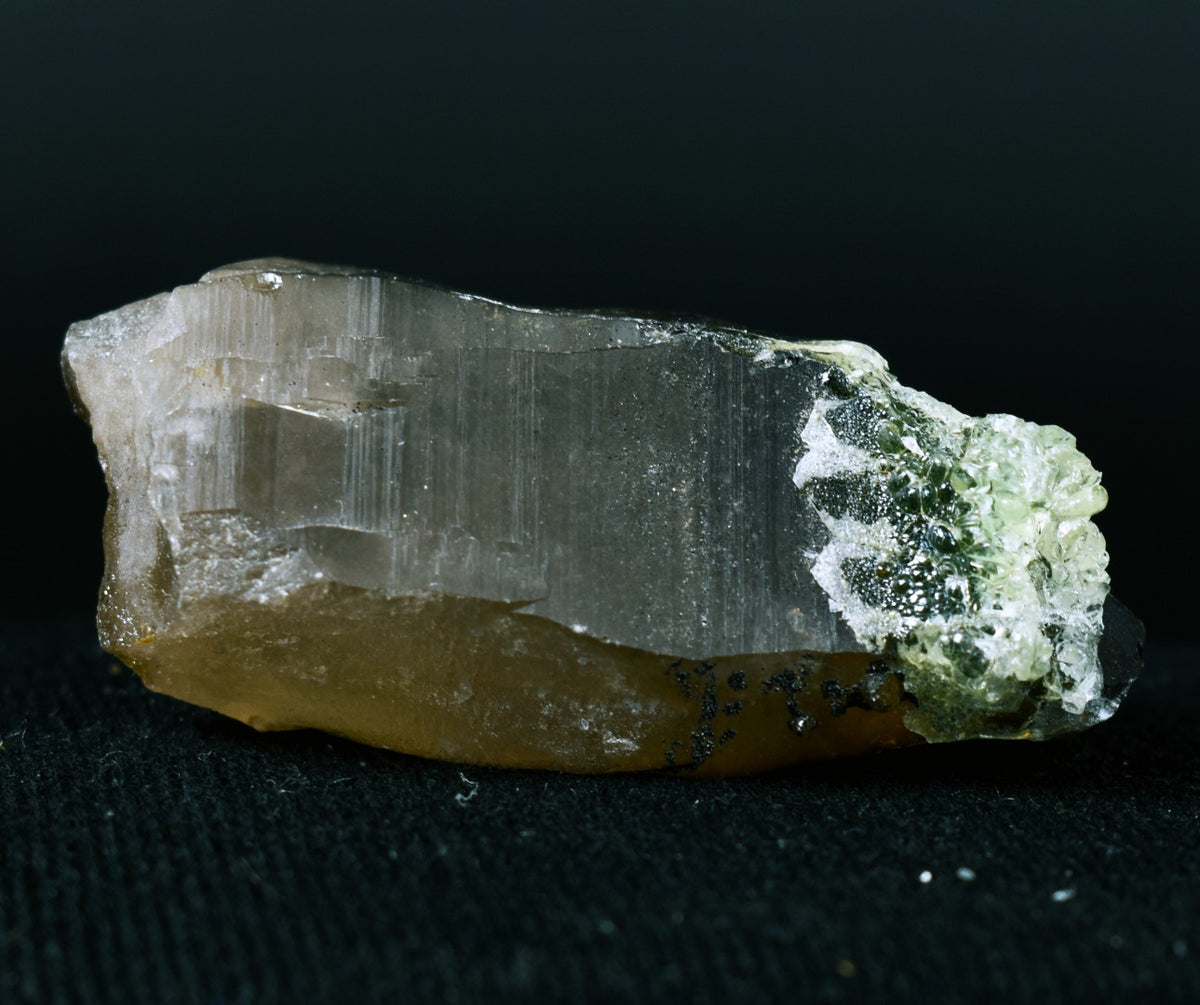 Fluorescent Hyalite Opal with Smoky Quartz - Mineral from Erongo Mountains Namibia, 50 grams