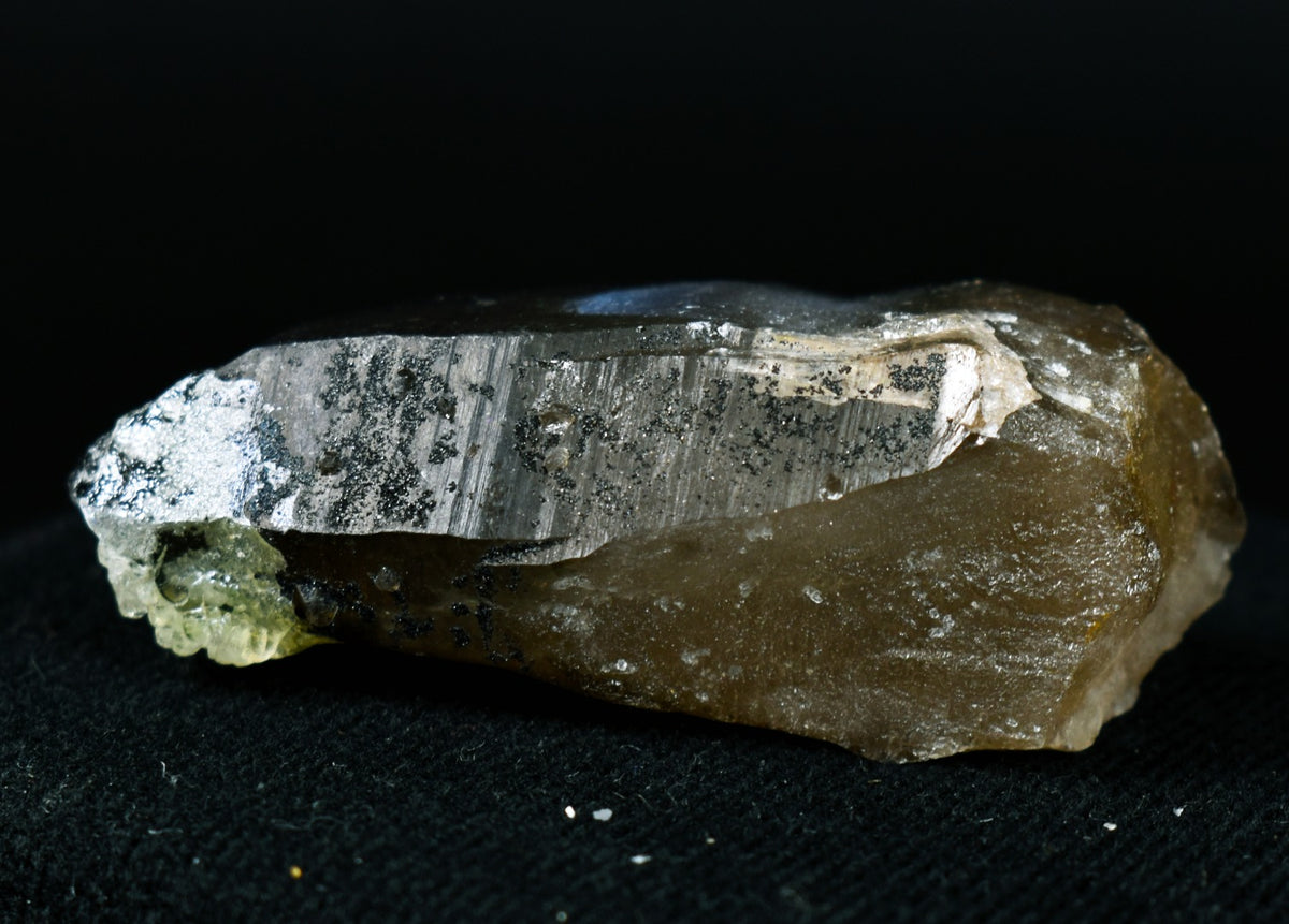 Fluorescent Hyalite Opal with Smoky Quartz - Mineral from Erongo Mountains Namibia, 50 grams